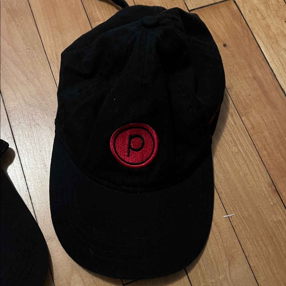 Black Caps with Red Logo - Picture 3 of 5